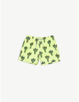 Thumbnail for your product : MC2 Saint Barth Cactus print swim shorts 4-14 years