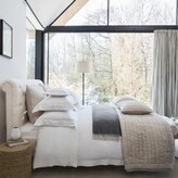 Thumbnail for your product : The White Company Aldwych Scroll Deep Buttoned Bed, Grey Cotton, Double