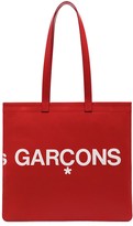 Thumbnail for your product : Comme des Garcons Logo-Print Leather Tote Bag