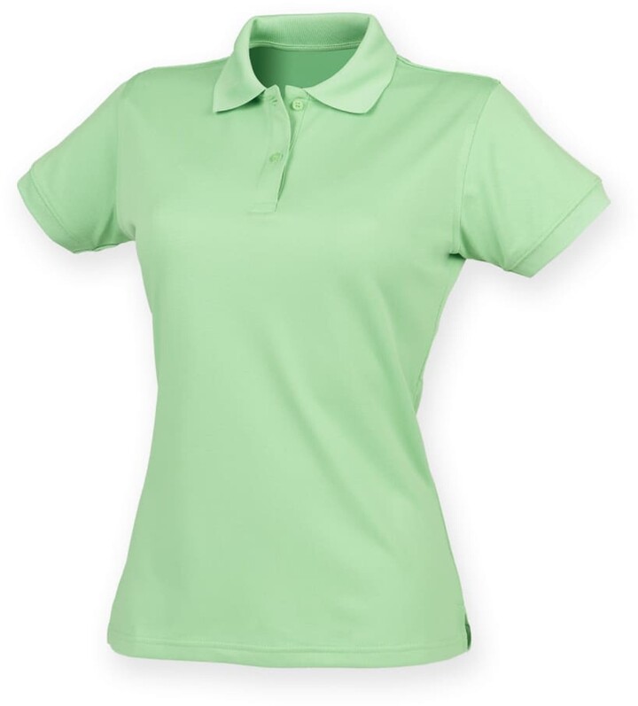 Henbury Womens Coolplus Short Sleeve Polo Shirt
