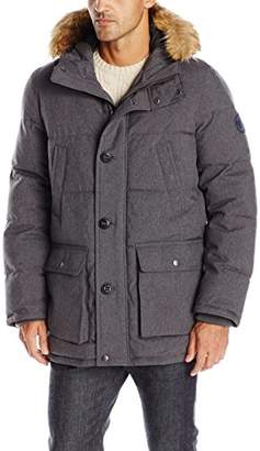 Tommy Hilfiger Men's Arctic Cloth Full Length Quilted Snorkel Jacket