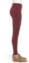 Thumbnail for your product : Nordstrom Women's Moto Washed Cotton Blend Leggings
