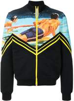 Thumbnail for your product : No.21 surfer print zip-up sweatshirt