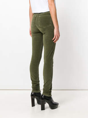 Circus Hotel corduroy zip up trousers
