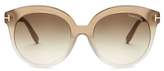 Thumbnail for your product : Tom Ford Eyewear - Monica Acetate Sunglasses - Womens - Beige
