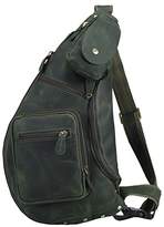Thumbnail for your product : Polare Cool Real Leather Cross Body Sling Bag Chest Bag Backpack Large