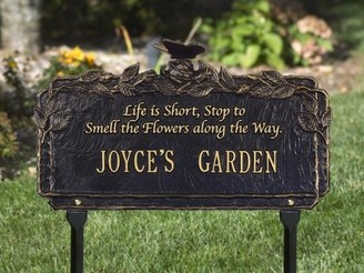 The Well Appointed House Personalized Butterfly Poem Garden Plaque