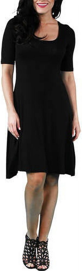 24/7 Comfort Apparel Women’s 3/4 Sleeve Dress