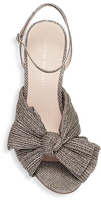 Loeffler Randall Camellia Knotted Glitter Sandals
