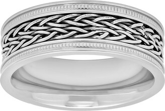 Unbranded Men's Stainless Steel Braided Wedding Band