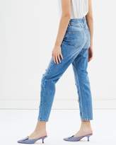 Thumbnail for your product : Miss Selfridge Mid Authentic High Rise Embellished Jeans