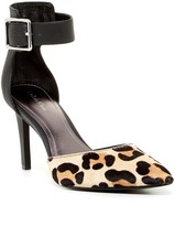 Thumbnail for your product : Calvin Klein Benita Ankle Strap Genuine Dyed Calf Hair Pump