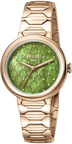 Ferré Milano Women's Classic Green Dial Watch - FM1L124M0081