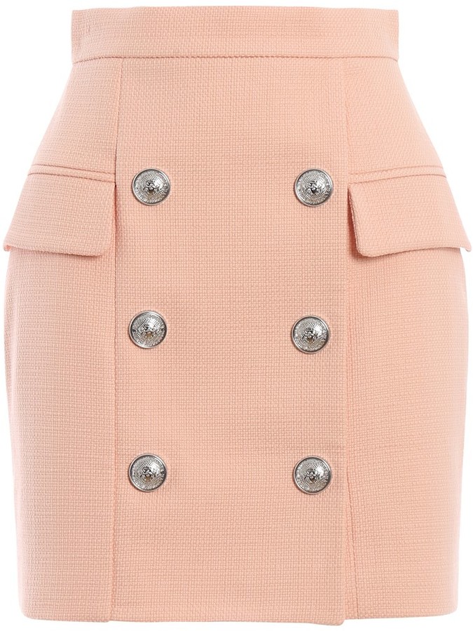 Balmain Double-Breasted Skirt - ShopStyle