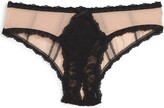 Thumbnail for your product : Hanky Panky Nude Illusion Open Gusset Panties