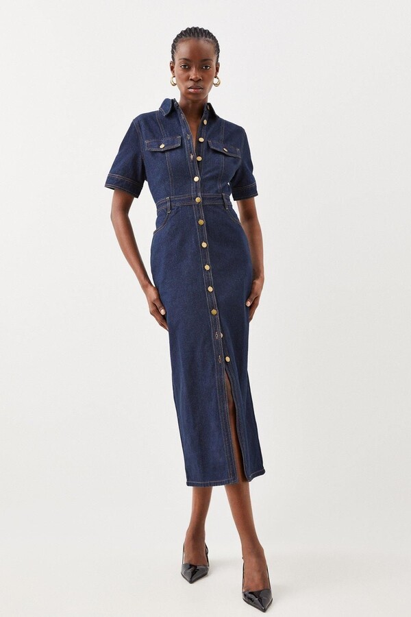 Asos Denim River Island Utility Denim Dress River Island Denim