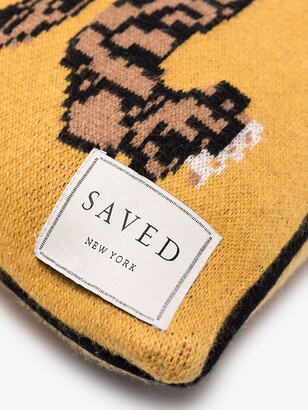SAVED NY Yellow Tiger Rug cushion