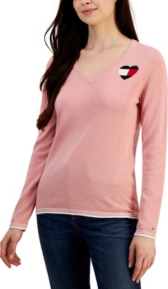 Tommy Hilfiger Women's Global Heart Ivy Sweater - ShopStyle