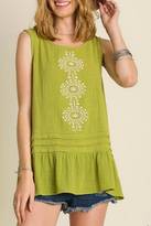 Thumbnail for your product : Umgee USA Embroidered Detail Tank