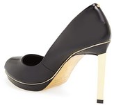 Thumbnail for your product : Ted Baker 'Phhylis' Leather Peep Toe Pump (Women)