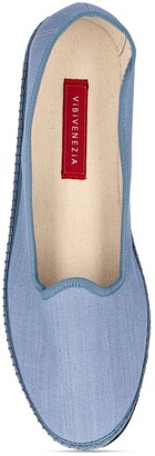 Vibi Venezia 10mm Virginia Cotton Denim Loafers