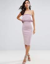 Thumbnail for your product : ASOS Embellished Crop Top Bandeau Midi Dress