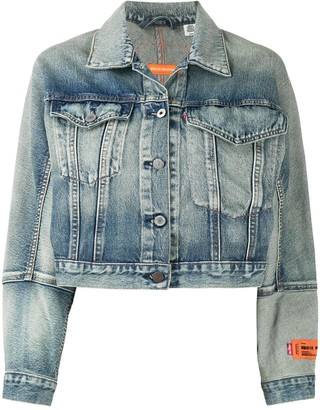 levi cropped denim jacket