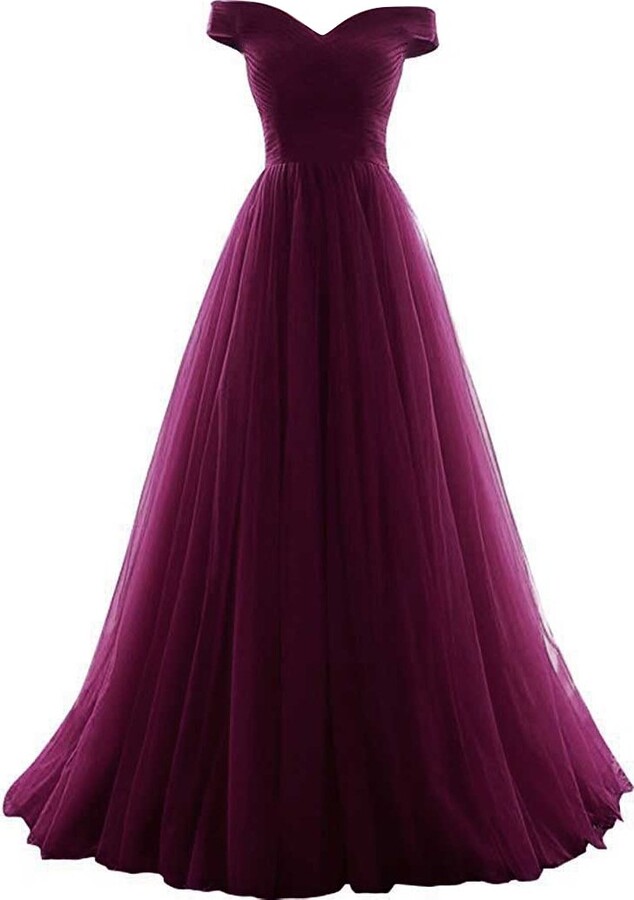 tulle evening dresses