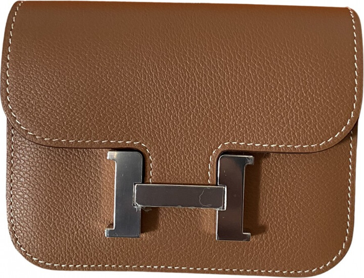 Hermes Constance Slim leather wallet - ShopStyle
