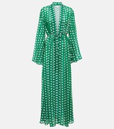 Thumbnail for your product : Alexandra Miro Betty polka-dot chiffon dress