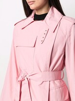 Thumbnail for your product : Plan C Tied-Waist Wrap Trench Coat