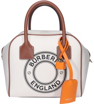 burberry small penny logo tote bag
