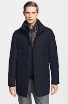 Thumbnail for your product : Moncler 'Vallier' Wool Down Topcoat