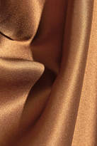 Thumbnail for your product : Reformation Silk Wrap Maxi Dress - Bronze