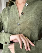 Thumbnail for your product : Wednesday's Girl relaxed mini shirt dress in cord
