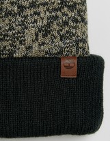 Thumbnail for your product : Timberland Space Dye Bobble Beanie Tab Logo In Green