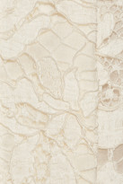 Thumbnail for your product : Valentino Lace and silk-organza shorts