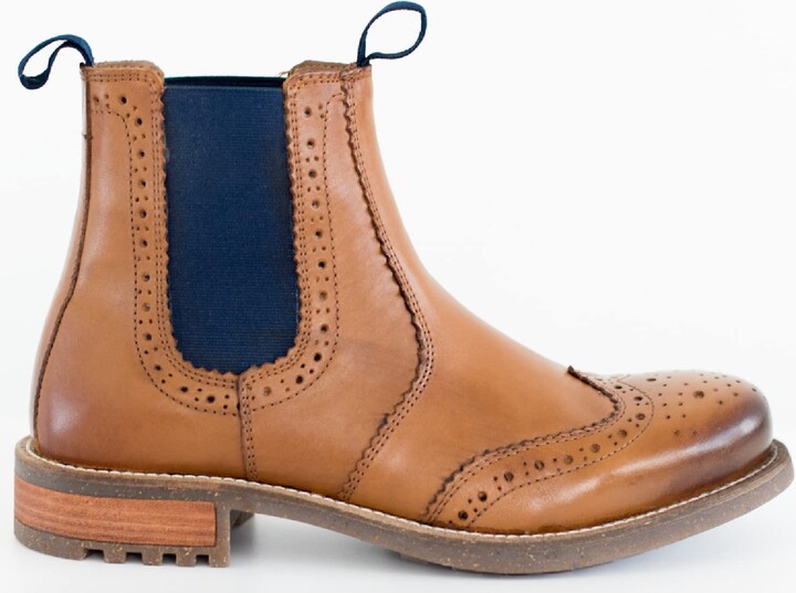 Mens Brogue Chelsea Boots | Shop the world's largest collection of fashion  | ShopStyle UK