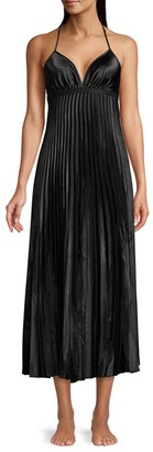 In Bloom Sunburst Pleated T-Back Gown