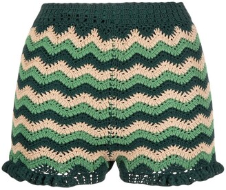 Sandro Mario crochet shorts