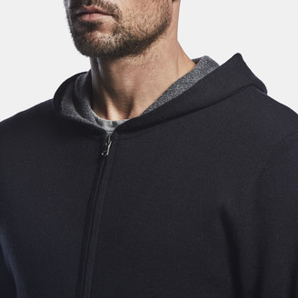 James Perse Mesh Lined Cashmere Hoodie