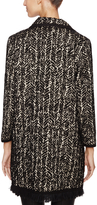 Thumbnail for your product : Anna Sui Boucle Tweed Fringed Trim Coat