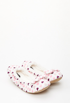 Thumbnail for your product : Forever 21 Faux Fur-Lined Heart Print Slippers