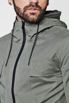 Thumbnail for your product : boohoo Lightweight Hooded Fishtail Parka