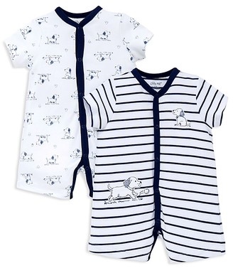 Little Me Boys' Puppies Toile Rompers, 2 Pack - Baby