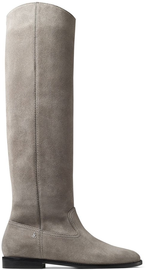 Grey Knee High Boots | Shop the world's largest collection of fashion |  ShopStyle UK