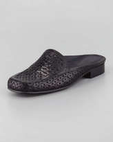 Thumbnail for your product : Sesto Meucci Myrtisa Woven Leather Slip-On Mule, Black