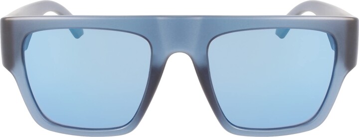 Calvin Klein Women's CK18509S 5518 (004) Black/Light Blue Sunglasses -  ShopStyle