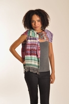 Thumbnail for your product : Tolani Zig Zag Scarf in Green Purple