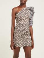 Thumbnail for your product : Etoile Isabel Marant Liila Paisley-print One-shoulder Dress - Womens - Pink Multi